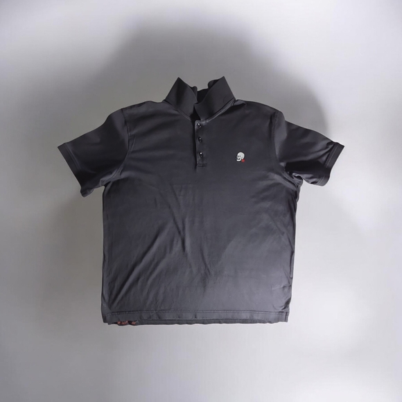 Robert Graham Other - Men's Charcoal Gray Short-Sleeve Polo Shirt